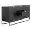 1.75m Wooden Sideboard - Black