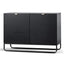 1.2m Wooden Sideboard - Black