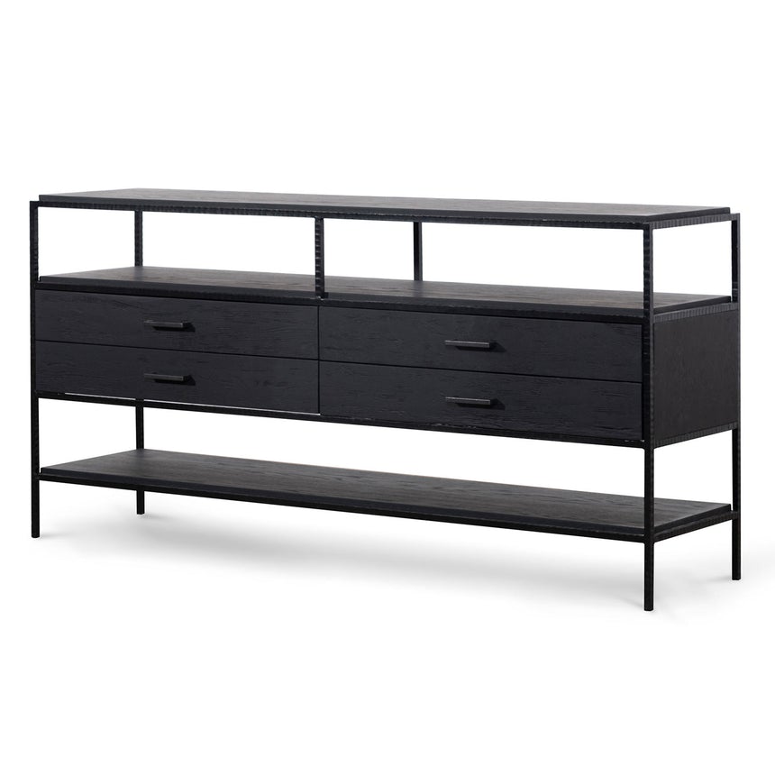 1.6m Sideboard Unit - Full Black