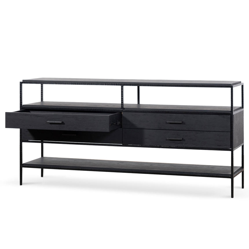 1.6m Sideboard Unit - Full Black