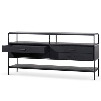 1.6m Sideboard Unit - Full Black