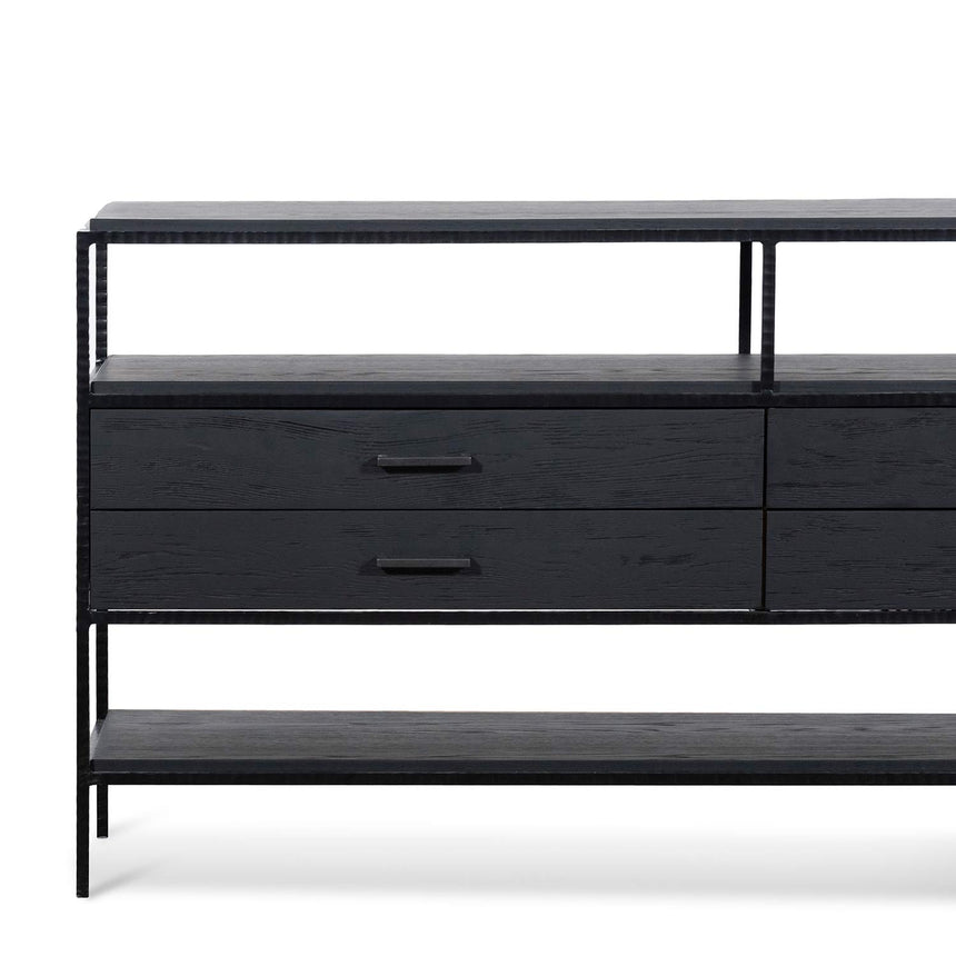 1.6m Sideboard Unit - Full Black