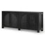 1.95m Black Oak Sideboard Unit - Rattan