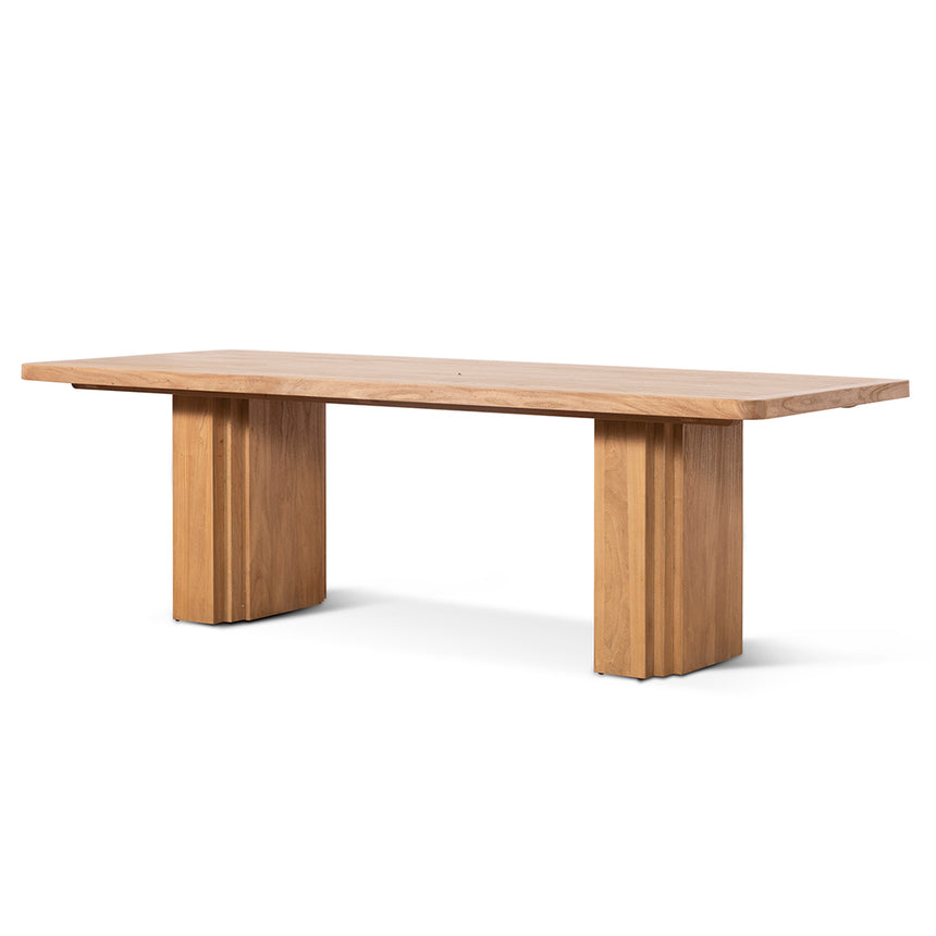 2.4m Elm Dining Table - Natural