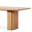 2.4m Elm Dining Table - Natural