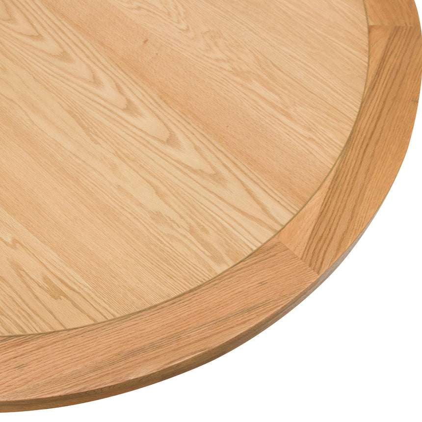 1.5m Round Wooden Dining Table - Distress Natural