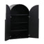 150cm (H) Ash Curve Cabinet - Full Black