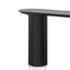 1.4m Console Table - Black Oak