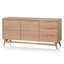 Wide Sideboard Unit with Drawers - Natural Oak