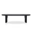 2.8m oval dining table - Black