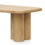 2.4m Elm Dining Table - Light Natural