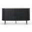 1.4m Wooden Buffets Unit - Full Black