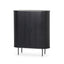 1.18 (H) Wooden Storage Cabinet - Full Black