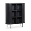 1.18 (H) Wooden Storage Cabinet - Full Black