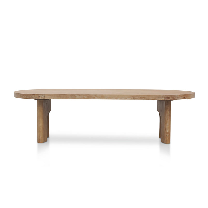 2.8m oval dining table - Natural