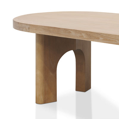 2.8m oval dining table - Natural