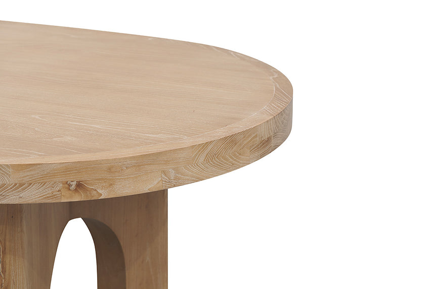 2.8m oval dining table - Natural