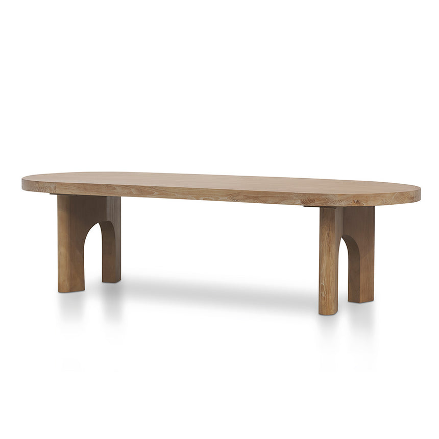 2.8m oval dining table - Natural