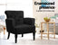 Artiss French Lorraine Chair Retro Wing - Black