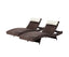 Gardeon 2PC Sun Lounge Wicker Lounger Outdoor Furniture Beach Chair Garden Adjustable Brown