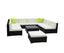 Gardeon 10-Piece Outdoor Sofa Set Wicker Couch Lounge Setting Cover