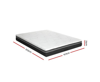 Giselle Bedding Memory Foam Mattress Bed Cool Gel Comfort King Single 25cm