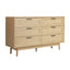 Artiss 6 Chest of Drawers Rattan Tallboy