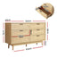 Artiss 6 Chest of Drawers Rattan Tallboy