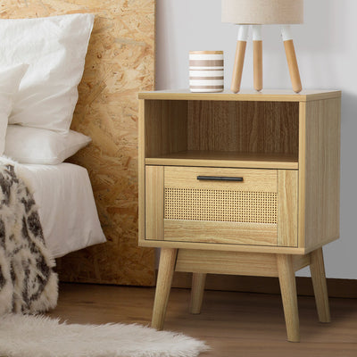 Artiss Bedside Tables Rattan