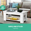 Artiss Lift Up Top Mechanical Coffee Table - White