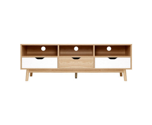 Artiss TV Cabinet Entertainment Unit Stand Wooden Storage 140cm Scandinavian