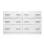 6 Chest of Drawers Cabinet Dresser Tallboy Lowboy Storage Bedroom White