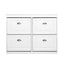 Shoe Cabinet Shoes Storage Rack Organiser White Shelf Drawer Cupboard 24 Pairs