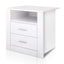 Artiss Bedside Tables Drawers Storage Cabinet Drawers Side Table White