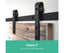 4M Sliding Barn Door Hardware - Black