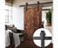 4M Sliding Barn Door Hardware - Black