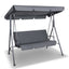 Gardeon Swing Chair with Canopy - Grey