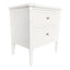 Faux Bamboo White Side Table