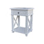 X Brace Side Table White 65cm