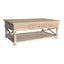 X Brace Coffee Table White Wash Oak