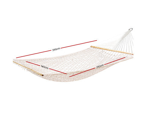 Double Swing Hammock Bed Cream