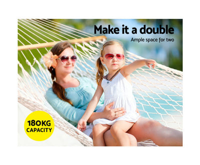 Double Swing Hammock Bed Cream