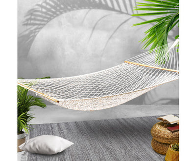 Double Swing Hammock Bed Cream