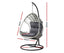 Gardeon Outdoor Egg Swing Chair Wicker Furniture Pod Stand Armrest Light Grey