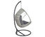 Gardeon Outdoor Egg Swing Chair Wicker Furniture Pod Stand Armrest Light Grey