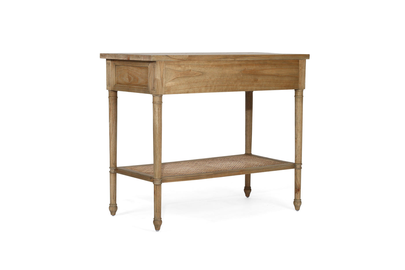 Daydream Cane Console Table - Weathered Oak - 100cm