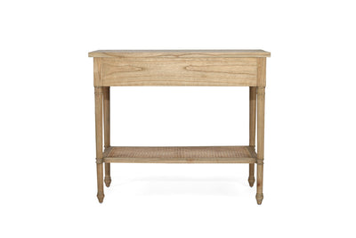 Daydream Cane Console Table - Weathered Oak - 100cm