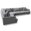 Left Return Modular Sofa - Graphite Grey