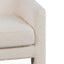 Fabric Armchair - Ivory White Boucle