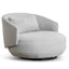 Fabric Armchair - Light Texture Grey